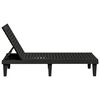 vidaXL Chaise longue noir 155x58x83 cm polypropyl&egrave;ne