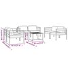 vidaXL Salon de jardin 7 pcs avec coussins Aluminium Anthracite