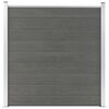 vidaXL Cl&ocirc;ture de jardin WPC 180x186 cm Gris