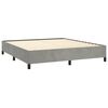 vidaXL Cadre de lit sans matelas gris clair California velours