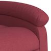 vidaXL Fauteuil de massage inclinable rouge bordeaux tissu
