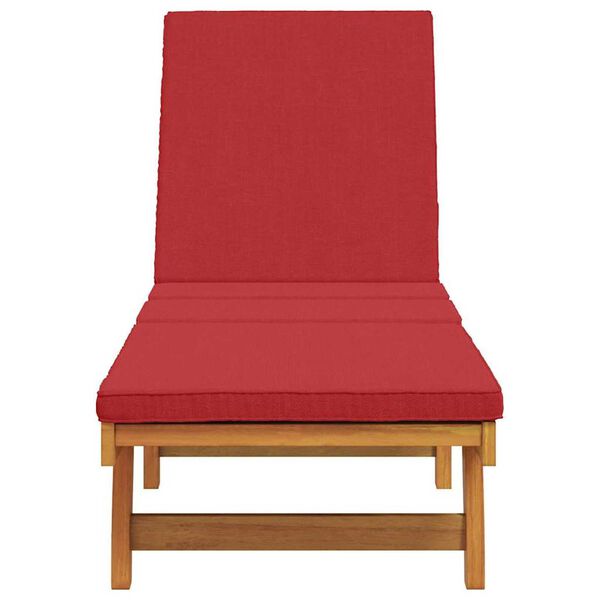 vidaXL Transat 1-personne Marron 63 x 199 x 85cm Bois d'acacia massif