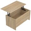 vidaXL Table basse chêne sonoma 102x55,5x52,5 cm bois d'ingénierie