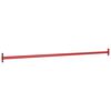 vidaXL Barres fixes d'exercice 3 pcs 125 cm Acier Rouge