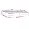 vidaXL Cadre de lit gris clair 152x203 cm velours