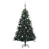 vidaXL Sapin de No&euml;l artificiel articul&eacute; 150 LED et boules 150 cm