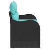 vidaXL Canap&eacute; de jardin avec coussin 121 x 62 x 69 cm polyrotin