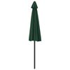 vidaXL Parasol de balcon avec mât en aluminium Vert 270x144 cm Demi