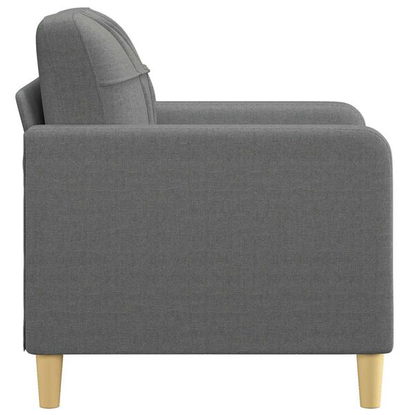 vidaXL Fauteuil Gris fonc&eacute; 60 cm Tissu