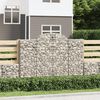 vidaXL Paniers &agrave; gabions arqu&eacute;s 7 pcs 200x50x140/160 cm Fer galvanis&eacute;