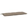 vidaXL Coussins de banc jardin lot de 2 taupe 120x50x7 cm tissu Oxford