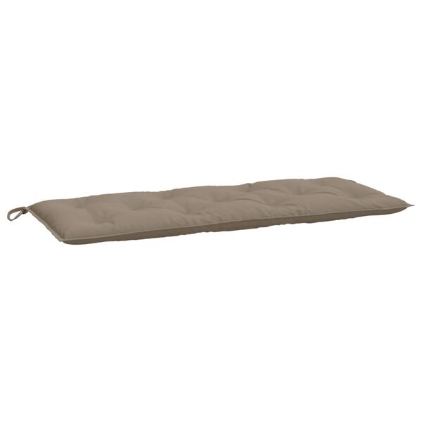 vidaXL Coussins de banc jardin lot de 2 taupe 120x50x7 cm tissu Oxford