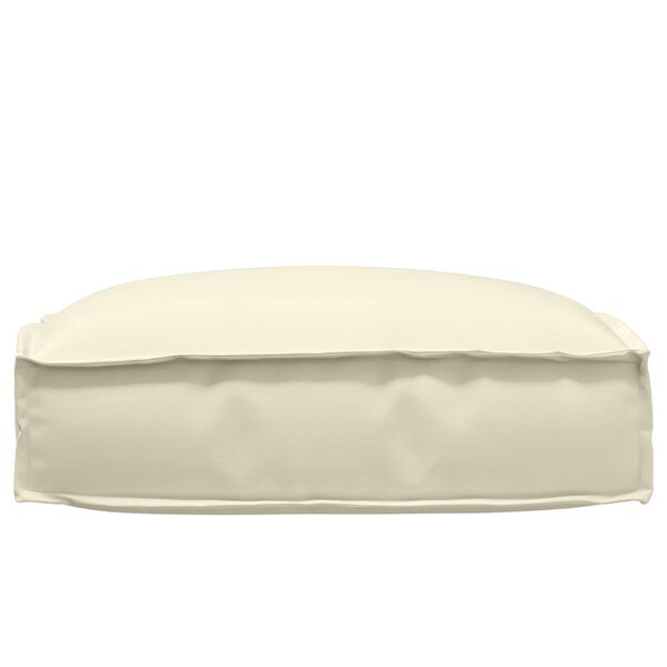 vidaXL Coussin Cr&egrave;me 50 x 50 x 12 cm Tissu Oxford