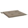 vidaXL Coussins de chaise jardin lot de 2 taupe 40x40x4cm tissu oxford