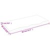 vidaXL Dessus de table marron clair 80x40x2 cm bois ch&ecirc;ne trait&eacute;