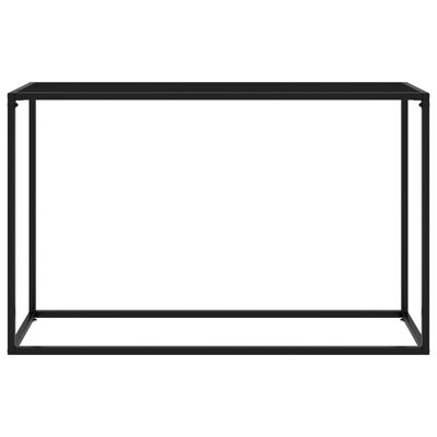 vidaXL Table console Noir 120x35x75 cm Verre trempé