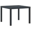 vidaXL Table de Jardin Anthracite 100 x 100 x 73 cm polyrotin