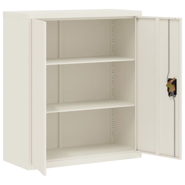 vidaXL Classeur blanc 90x40x105 cm acier