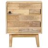 vidaXL Table de chevet 40x30x50 cm Bois de manguier massif