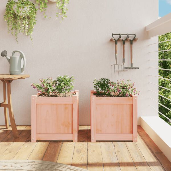 vidaXL Jardini&egrave;res 2 pcs bois massif douglas