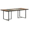 vidaXL Table de salle &agrave; manger 200 cm Bois de r&eacute;cup&eacute;ration massif