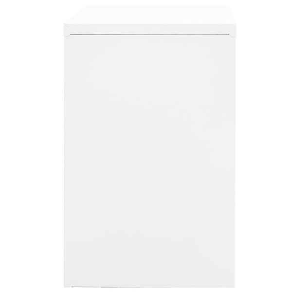 vidaXL Classeur Blanc 90x46x72,5 cm Acier