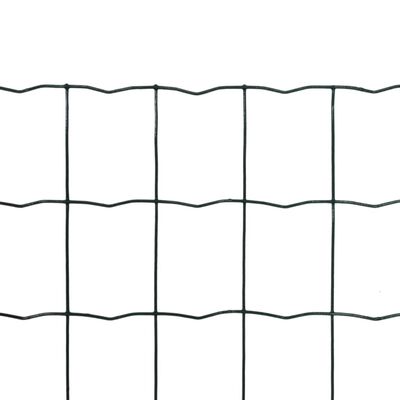 vidaXL Clôture euro Acier 10 x 0,8 m Vert