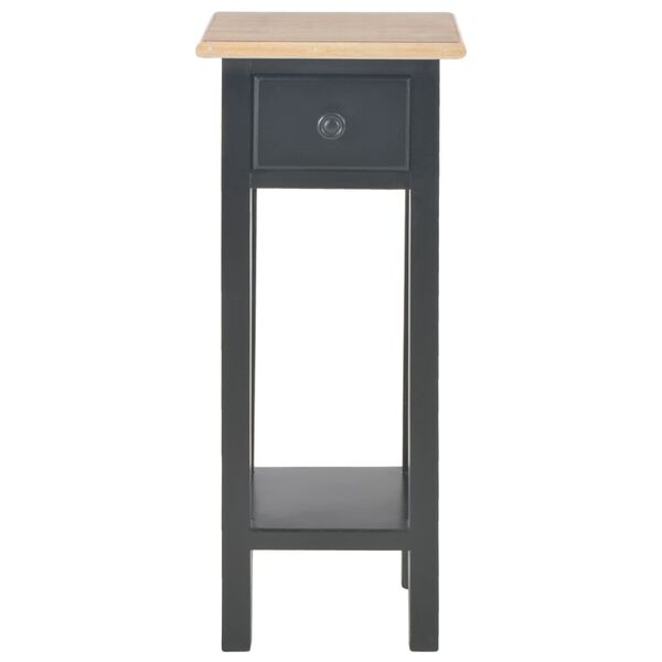 vidaXL Table d'appoint Noir 27 x 27 x 65,5 cm Bois