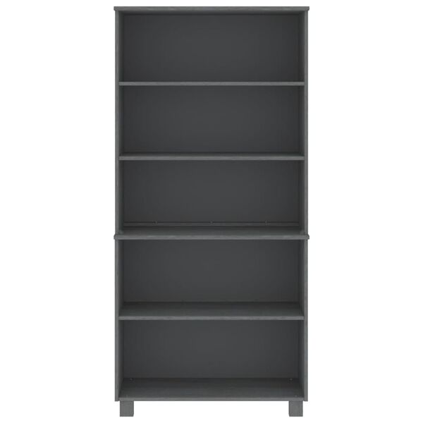 vidaXL Buffet HAMAR Bois massif de pin Gris fonc&eacute;