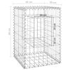 vidaXL Poteaux &agrave; panier de gabion 2 pcs 40x40x60 cm Fer