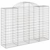 vidaXL Paniers &agrave; gabions arqu&eacute;s 7 pcs 200x50x140/160 cm Fer galvanis&eacute;