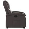 vidaXL Fauteuil inclinable marron foncé cuir véritable