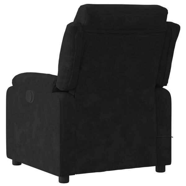 vidaXL Fauteuil de massage inclinable noir velours