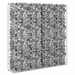 vidaXL Mur &agrave; gabion avec couvercles Acier galvanis&eacute; 80x20x100 cm