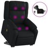 vidaXL Fauteuil inclinable de massage électrique noir similicuir