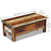vidaXL Table basse &agrave; tiroirs Bois de r&eacute;cup&eacute;ration 90x45x35 cm