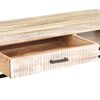 vidaXL Table basse Blanc 117x50x30 cm Bois d'acacia solide