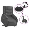 vidaXL Fauteuil inclinable de massage gris foncé tissu