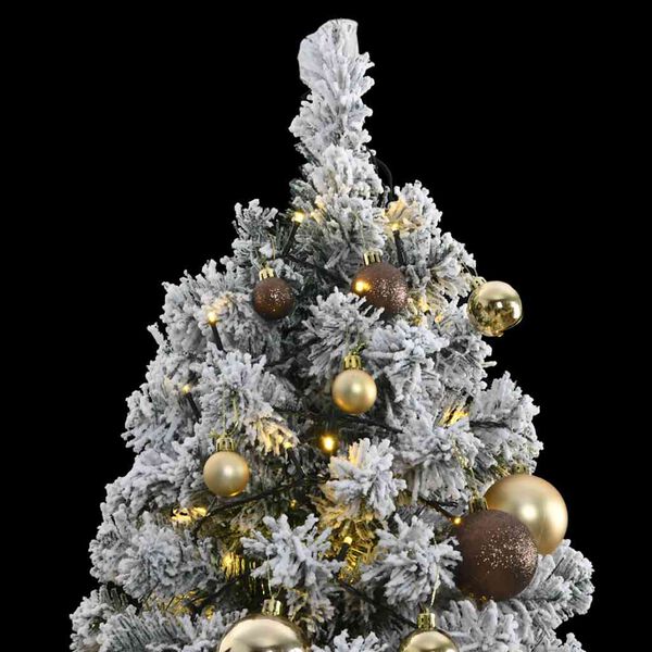 vidaXL Sapin de No&euml;l artificiel articul&eacute; 300 LED et boules 210 cm