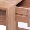 vidaXL Table console 90x35x75 cm Bois de teck solide