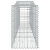 vidaXL Panier de gabions arqu&eacute; 400x50x80/100 cm Fer galvanis&eacute;