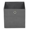 vidaXL Bo&icirc;te de rangement 10 pcs Tissu non-tiss&eacute; 32x32x32 cm Gris