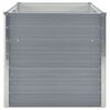 vidaXL Jardinière 160 x 80 x 77 cm Gris Acier galvanisé