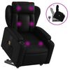 vidaXL Fauteuil inclinable de massage noir similicuir