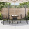vidaXL Chaises de jardin lot de 2 Noir R&eacute;sine tress&eacute;e