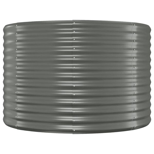 vidaXL Lit sur&eacute;lev&eacute; de jardin Acier galvanis&eacute; 175x100x68cm gris