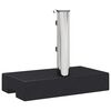 vidaXL Socle de parasol rectangulaire Granite 25 kg Noir