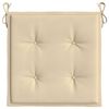 vidaXL Coussins de chaise jardin lot de 4 beige 50x50x4cm tissu oxford