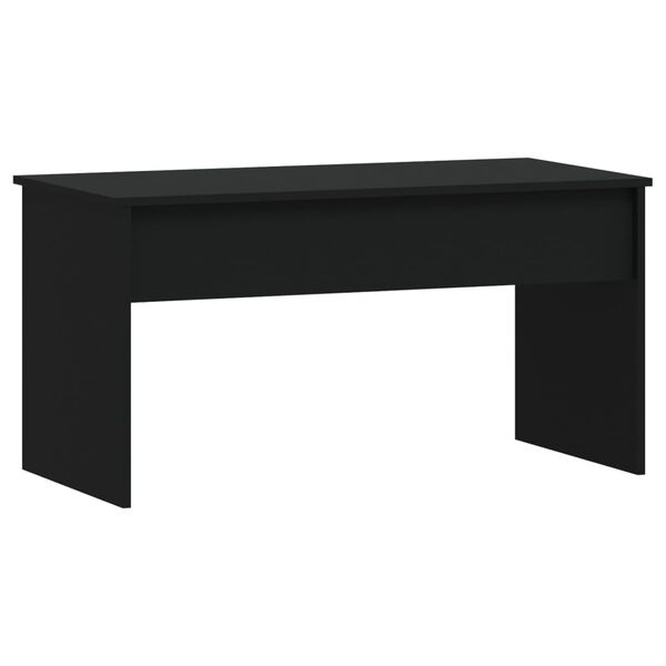 vidaXL Table basse noir 102x50,5x52,5 cm bois d'ing&eacute;nierie