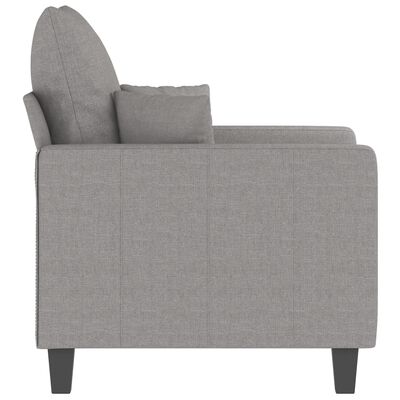 vidaXL Fauteuil Gris clair 60 cm Tissu